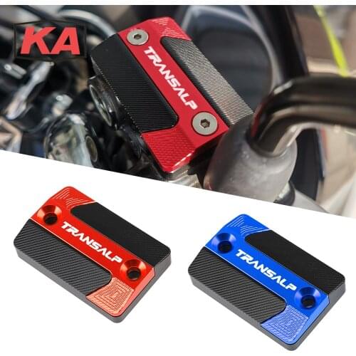 Motorcycle CNC Accessories High quality front brake fluid reservoir cap cover For HONDA TRANSALP 700 TRANSALP 650 700 XLV