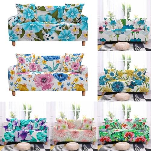 Elastic Sofa Cover Furniture Cover Floral Stretch Sofa Covers For Living Room Slipcovers For Armchairs Couch Covers 1-4-seater