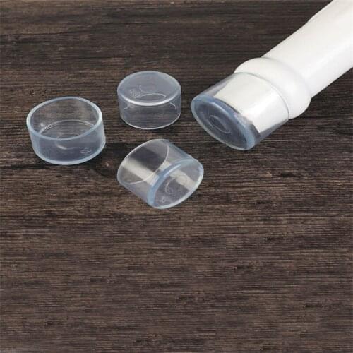 Round clear table and chair foot cover desk food rubber plug foot cushion dining table foot cushion round tube plug