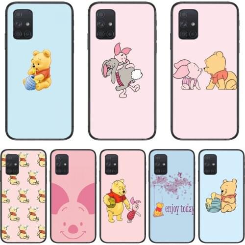 Pooh Bear Phone Case Hull For Samsung Galaxy A 50 51 20 71 70 40 30 10 E 4G 5G S Black Shell Art Cell Cover