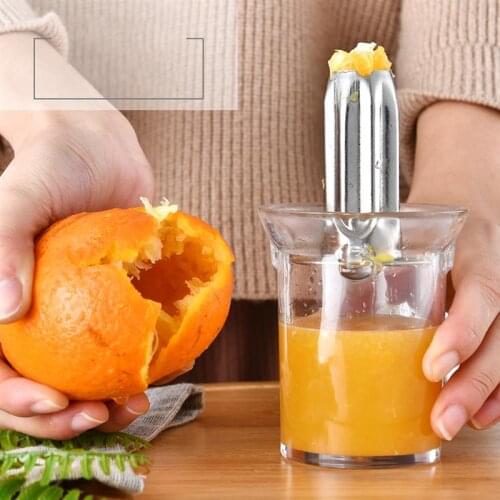Mini Juicer Handhold Orange Lemon Juice Maker Stainless Steel Manual Squeezer Press Squeezer Citrus Juicer Mini Home Appliances