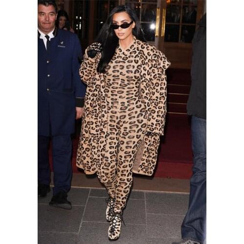 Fashion Female Rompers Long Sleeve Leopard Skinny Womens Jumpsuit Winter Evening Party Jumpsuit