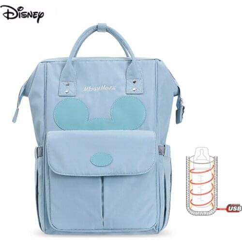2021 New Disney Mickey Mouse Maternity Backpack For Babies Insulation Usb Heating Multi-function Big Capacity Diaper Bag For Mom