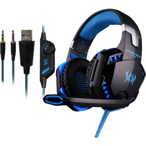 Wired Gamer Gaming Headset Headphone For Computer PS4 PC With Microphone Mic Led Light KOTION EACH G9000 G2000 G4000 G1000 G2600