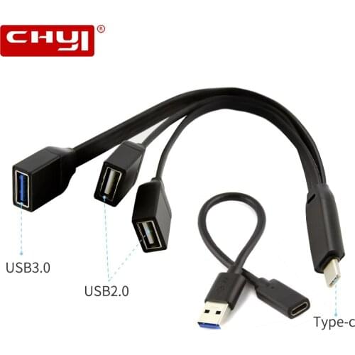 Type C To USB 3.0 USB 2.0 Hub Multi Port USB3.0 Hab Splitter Type-c Adapter Mini Accessories For PC Computer Android Smartphone