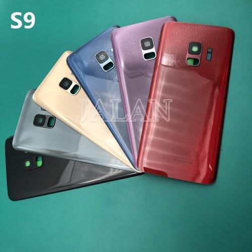 Back Glass With Rear Camera Lens Cover Use For Samsung S9 G960 broken Back Battery Cover Replace Repair