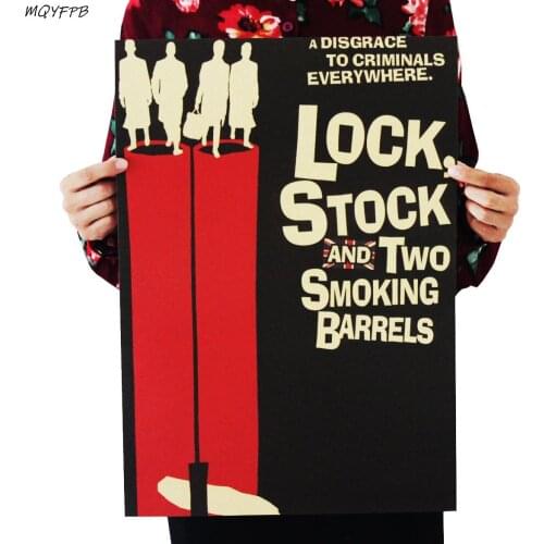 Movie Lock, Stock and Two Smoking Barrels Kraft Paper Poster Home Room Wall Decoration Painting 50.5x35cm