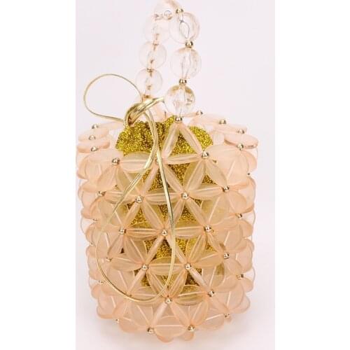 Handmade Pearl Bags Beaded Bucket Bags Bag Handbags Women Famous Brands Luxury Dinner Clutch Purse Totes Ladies Hand Bags 2019