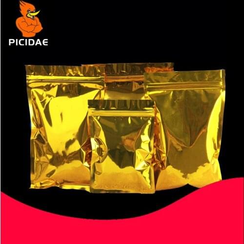 Gold Eye mask monitor Granule foil PC board Circuit drug Optical drive hard disk cosmetic tea nut bag Packag bone Zipper ziplock