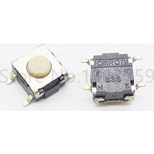 10pcs Genuine imported patch waterproof and dustproof 6 * 6 * 4.3 touch switch button B3S-1000