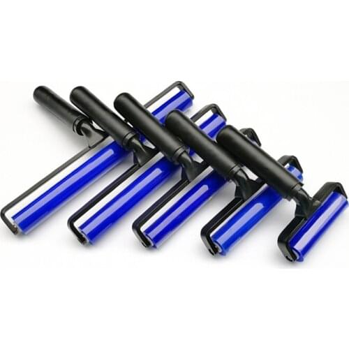 16inch High sticky effect Manual Vinyl install Cleaner Tool Roller Brush Long Anti-static Dust Remover Sticky Silicone Roller