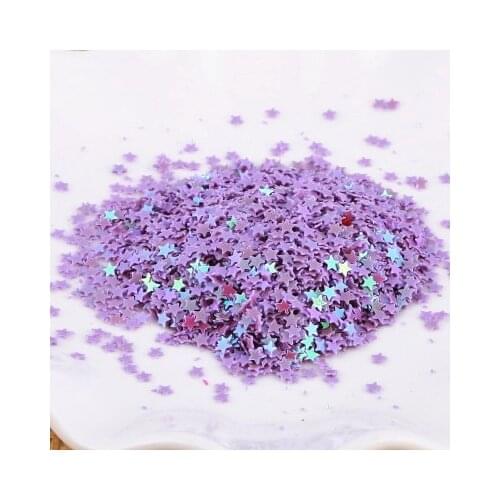 30g/lot 3mm Star Sequins Nail Art Flat Loose Sequins Paillettes Cute Craft Kids DIY Accessories Purple AB Confetti Spangles