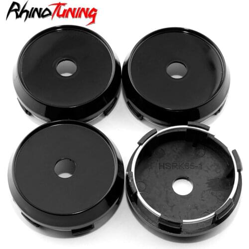 4pcs 65mm 61mm Car Wheel Center Hub Caps Cover For Rims Hight Gloss Black Hood Hubcaps Auto Styling
