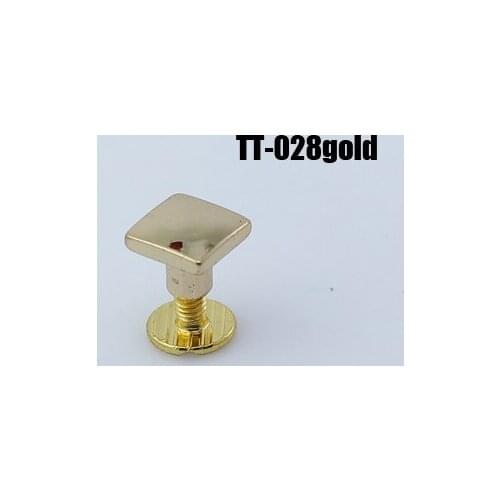 50pc SCREWBACK SPIKE TT- 028 leathercraft Gold
