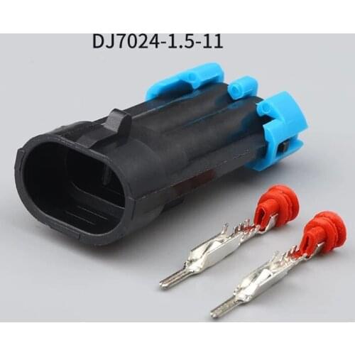 500SETS DJ7024-1.5-11 1.5mm 2Pin AMP Car Electrical Wire Connectors for VW,BMW,Honda,Toyota,NISSAN AND other models