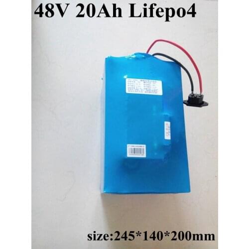 Battery 48v 20ah lifepo4 battery pack 1500w electric bike bicycle motor 3.2v lifepo4 20ah bms lifepo4 48v motor+3A Charger ebike