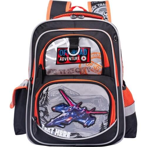 Anime Cartoon Pattern Boys Orthopedic School Backpacks Children Schoolbag for Kids Backpack Satchels Waterproof book bag