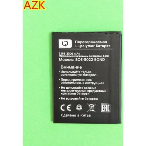 AZK 2300mAh Replacement BQS-5022 Battery For BQ BRAVIS A504 Trace BQS 5022 BQS5022 BOND phone battery