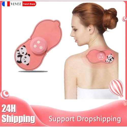 Wireless Cervical Massage Stimulator Portable Mini Electric Neck Back Massager Muscle Modes Power Relief The Pain