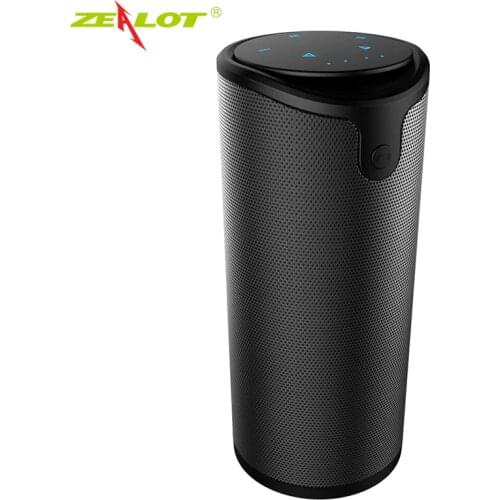 Zealot S8 Bluetooth speakers Touch Control Wireless Portable Outdoor Double horn sound Strong bass Aux Audio/TF Card subwoofer