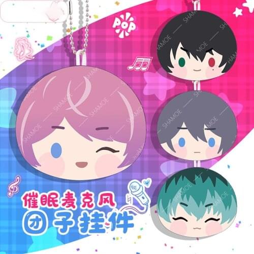 Anime Division Rap Battle Hypnosis Mic Yamada Ichiro Keychain Cartoon Plush Dango Bag Pendant Keyring Game Toys Xmas Gifts