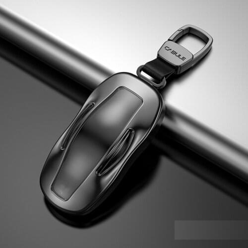 Aluminium Alloy+TPU Car Remote Key Case Fob Key Cover For Tesla Model S Model 3