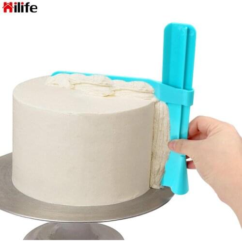 HILIFE Cake Trowelling Tools Plastic Toast Bake Bakery Tools Pastry Sugar Craft Basking Cake Decor Tools Reusable