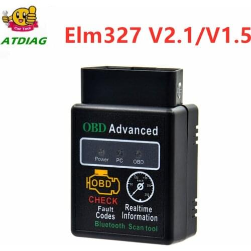 HHOBD ELM327 V2.1 V1.5 Bluetooth Diagnostic Tool Super Mini ELM 327 OBD2 CAN-BUS Scanner HH OBD ELM327 for Android Windows