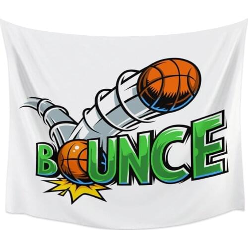 Comic Cartoon Basketball Wall Tapestry Home Wall Decor Tapestry Bedroom Tapestry Wall Hanging Picnic Mat Yoga Mat