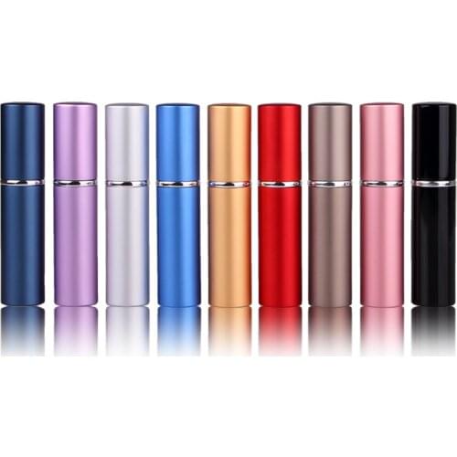 Mini Portable For Travel Aluminum Refillable Perfume Bottle With Spray Empty Cosmetic Containers Makeup Water Atomizer Bottle