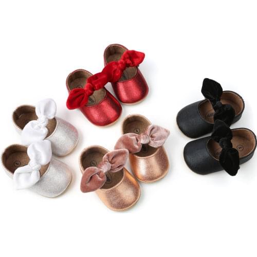 Fashion Baby Girls PU Leather Soft Sole Shoes Kids Casual Walking Shoes Toddler Sneakers