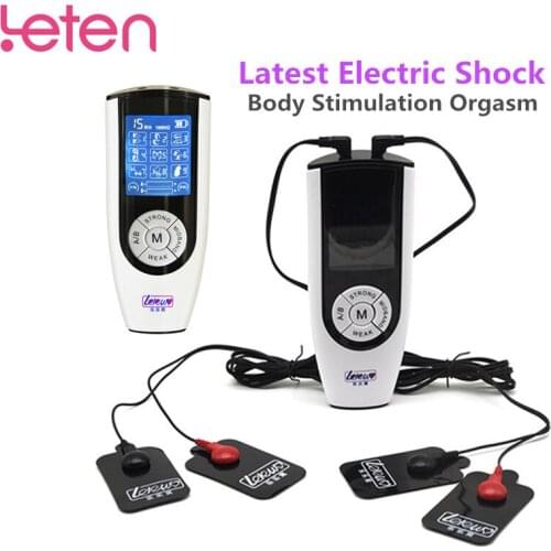 Latest Electric Shock Electro Massage Pad Body Stimulation Orgasm Medical Themed Toys Kit Erotic Adults Sex Toys For Couples 18