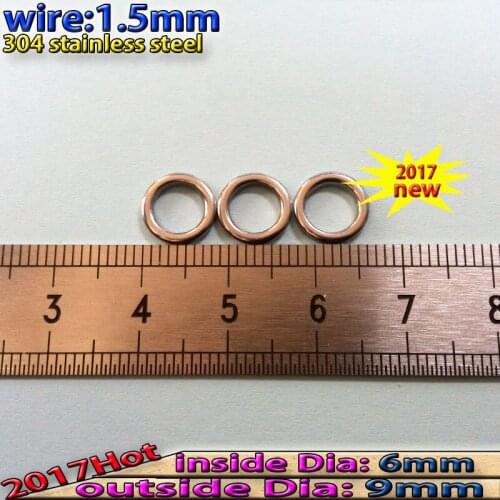 2017 new fishing solid ring 1.5mm6mm9mmm TEST 268KG Specializing in the production 200pcs/lot