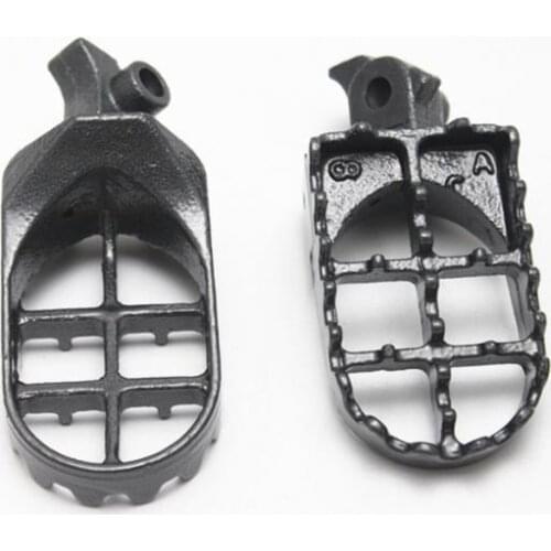 Pair Left Right Motorcycle Footrest Motard Billet Peg Gray for Honda XR50R