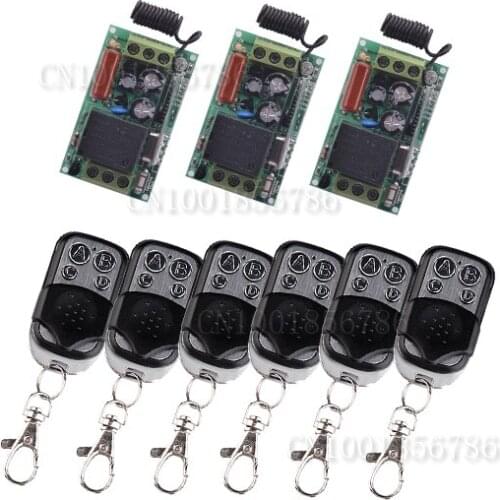 AC220V 10A 1CH wireless remote switch smart home automation control universal gate FREE Shipping