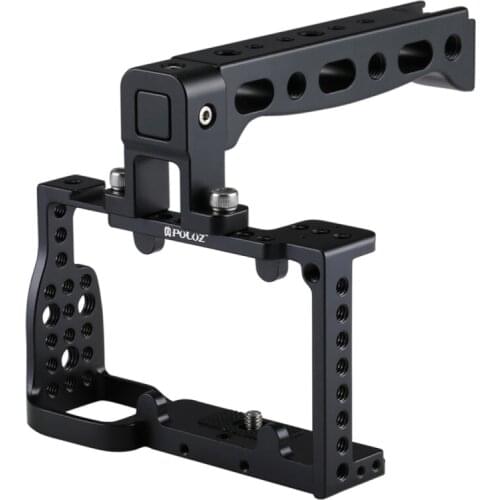 PULUZ For Sony A6300 Cage Protective Video Camera Cage+Top Handle Kit Film Making Stabilizer for Sony A6000 A6300 Case Mount