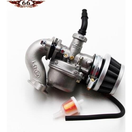 PZ19 19mm Hand Choke Carburetor Carb Intake Pipe Air Filter Fuel Filter Gasket Screw For 50cc 70cc 90cc 110cc 125cc Quad Go KART