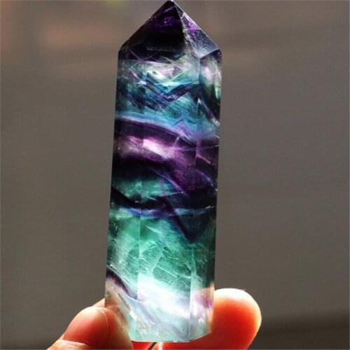 Multicolor Natural Stones Quartz Healing Stone Energy Ore Crystal Point Wand Amethyst Rose Mineral Crafts Home Decoration 1PC