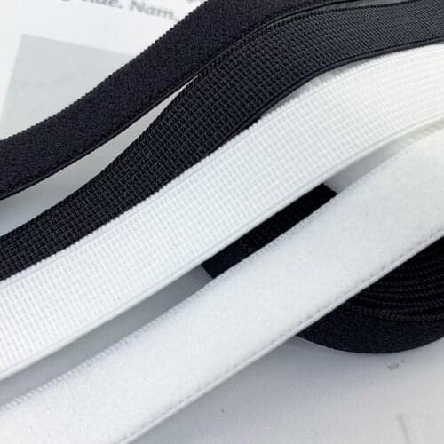 Meetee 10Meters 6-25mm Black White Nylon Strap Elastic Bands Underwear Bra Rubber Belt DIY Garment Sewing Accessories EB226