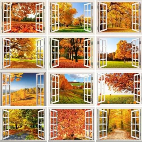 RUOPOTY Frame Tree DIY Painting By Numbers Landscape Kit Coloring By Numbers Wall Art Picture Acrylic Paint On Canvas Home Decor