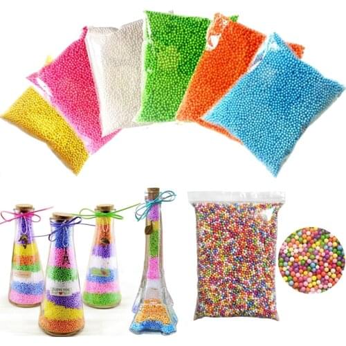 15g/Pack Foam Balls Polystyrene Styrofoam Foam Beads Filler Bottle Small Tiny Snow Mud Particles DIY Accessories Decoration