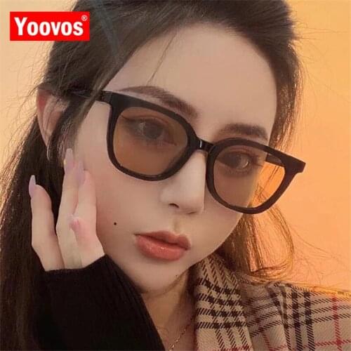 Yoovos 2021 Women Sunglasses Square Sunglasses Women Brand DesignerEyewear Vintage Sun Glasses For Women Hip-Hop Men Okulary