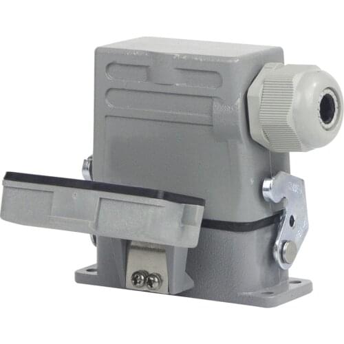 Heavy Duty Connectors HA 16 pins core top side entry single buckle with cover