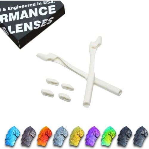 ToughAsNails Polarized Replacement Lenses & White Rubber Kit for Oakley Half Jacket 2.0 XL Vented Sunglasses