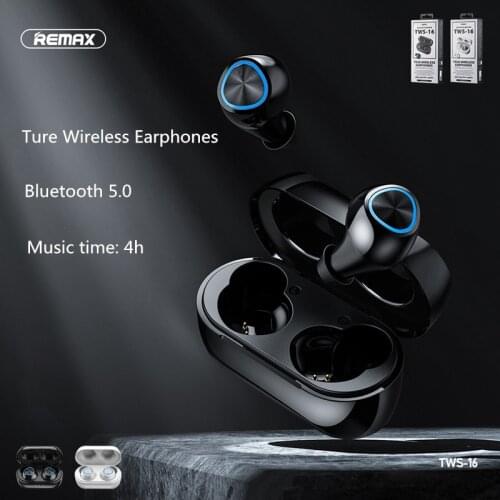 Remax TWS Bluetooth 5.0 Earphones HD Stereo Wireless Earbuds Noise Cancelling Gaming Headset