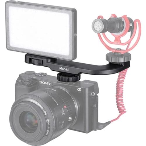 Ulanzi PT-8 Universal Hot Shoe Extension Mounting Interface Microphone Holder Bracket for Mobile Phone Sports Camera