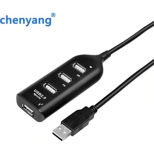 High Speed USB 2.0 HUB 4 Ports 480 Mbps USB Hubs For Laptop PC Computer Peripherals Accessories Hot Sales