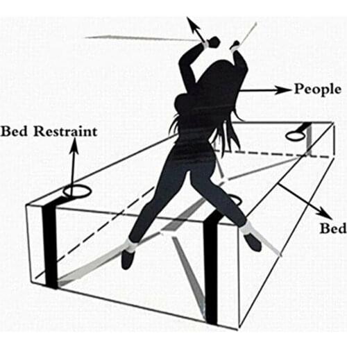 Adult Erotic Toy Handcuffs & Ankle Cuffs BDSM Bondage Under Bed Restraint Bondage Fetish Slave Sex Products Sex Toys For Couples