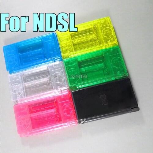 1set Clear Housing case with buttons kit for NDSL Case Shell full set Replacement Housing Shell Case Cover For Nintend DS Lite