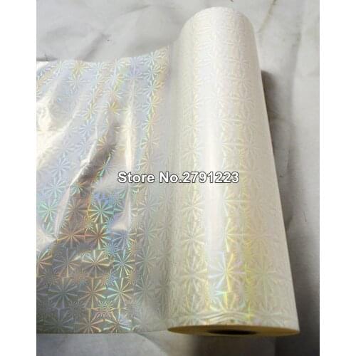 1 Roll Laser Snow Laminating Film 12.5"X656' (0.32x200M) Hot Thermal Laminating Film Glue-based